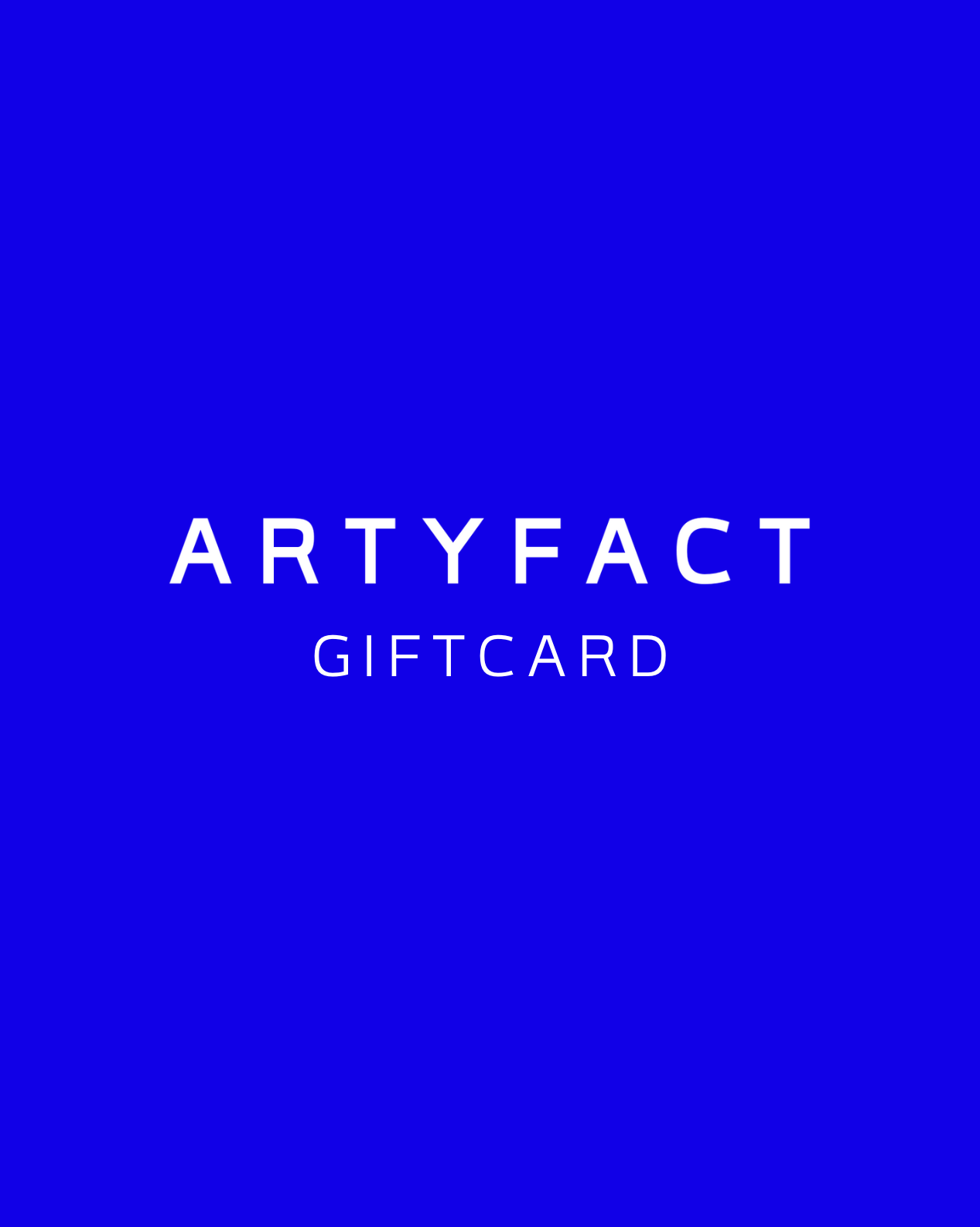 ARTYFACT Digital Giftcard